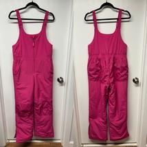  LL Bean Girls Pink Ski Bib Snow Pants Waterproof Size 18 XXL Reinforced... - £27.57 GBP