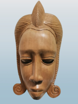 Vintage Handmade West African Wooden Mask - £43.68 GBP