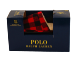 Polo Ralph Lauren Red Plaid Irving Wool Blend Scuff Slipper Men&#39;s XL 13-14 - $98.99