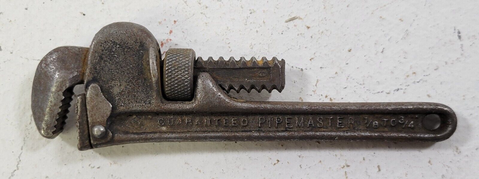 *PV4) Vintage 5.5&quot; Erie Tool Pipemaster Heavy Duty Adjustable Jaw Pipe W... - $9.89