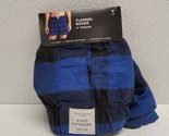 Mens American Eagle Boxers Blue Lightweight Flannel 4&quot; Inseam Size Mediu... - $24.65
