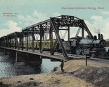 Vintage Post Card 1908 William Baylis Overland Limited Going East Train ... - $10.84