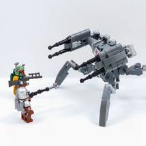 3pcs Star Wars Mando Boba Fett Vs Scorpenek Annihilator Droid Minifigures Toys - £19.10 GBP