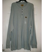 Foundry Men&#39;s Big &amp; Tall Long Sleeve Waffle Fabric Pullover 4XL Light Gr... - $33.13 CAD