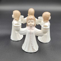 The Valencia Collection Roman Inc Angel Circle Porcelain Candle Holder 4.5”T 5”W - £15.56 GBP
