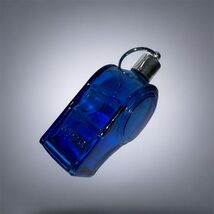 Vintage Avon The Big Whistle After Shave Decanter Blue Glass Bottle Coll... - $8.54