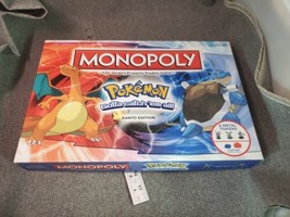 Monopoly Pokémon Kanto Edition Board Game Complete 100% Complete EUC - £28.28 GBP