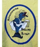 Rivertowne Babbling blond beer long-sleeved shirt yellow bar pub large fish - £11.76 GBP