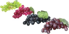 Tysung Artificial Grapes Decorative Plastic Fake Fruit - £12.62 GBP