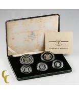 1986 Île de Man Platinum 1.85 ML Preuve Kit W/ Original Boite, Étui, Et COA - $3,372.20