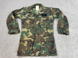 Vintage US Military Hot Weather Coat Extra Small XS Reg Woodland Camo BD... - $731.94 MXN