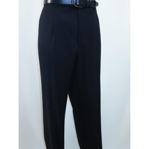 Men's Apollo King Slacks Single Pleated Semi Wide Leg DM22 Navy Size 38 image 2