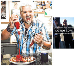 Guy Fieri Diners Drive ins and Dives signed 8x10 photo exact Proof COA a... - $74.24