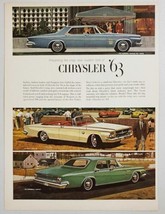 1962 Print Ad for 1963 Chrysler New Yorker, Newport, 300 Convertible - $12.07