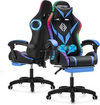 Gaming Chair With Bluetooth Speakers And Rgb Led Lights Ergonomic Massage - $201.97