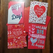 Valentine&#39;s Day for ANYONE 8 Cards Happy Hearts Doodle Floral Love Various  - $5.88