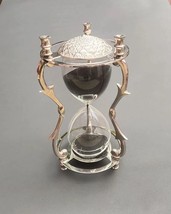 Sand Timer Hourglass Brass Nautical Maritime Hour Glass Vintage Sand Clo... - £34.92 GBP