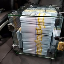 Full Print Realistic Prop Money New Fake 100,000 Dollar Bills Real Cash Replica - £50.22 GBP