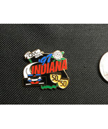 QVC Indiana 50 in 50 Quest for America&#39;s Best Racing Car hat/lapel ename... - $12.50 CAD