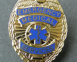 EMS Emergency Medical Services Gold Colored Lapel Pin Badge 1 Inch - $5.74