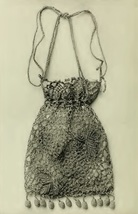Grape Design Bag / PURSE. Vintage Crochet Pattern for a Handbag. PDF Dow... - £1.95 GBP