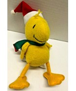 PEANUTS Woodstock Bird With Santa Hat and Scarf 8&quot; Plush Figure - $6.79 CAD