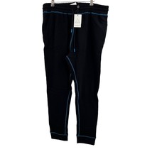 Eleven Paris Mid Weight Black Cotton Drawstring Jogger Sweatpants Medium New - £37.07 GBP