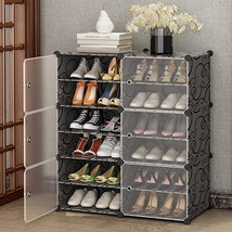 Jomifin Shoes Storage Cabinet, Shoes Rack With Doors, Diy Adjustable Expandable - £41.81 GBP