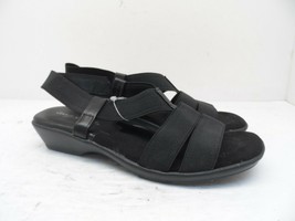 Easy Street Women&#39;s TREASURE Sandal 31-4491 Black Gore Size 6.5M - $24.93