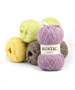 Merino Yarn for Cardigans, Scarf and Blankets. Pack of 5 skeins fine woo... - £28.52 GBP