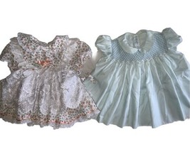 Vintage Girl Dress Lot Pastels Feltman Bros Vienna  12-24 Mos - $23.75