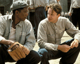 The Shawshank Redemption Tim Robbins Morgan Freeman baseball glove 24X36... - £22.81 GBP