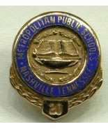 Vintage NASHVILLE PUBLIC SCHOOLS 1/10 10k Gold Filled 20 Year Service Pin - $368.87 MXN