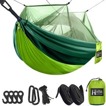 Hieha Camping Hammock with Mosquito Net, Portable Double/Single Travel Hammock - £59.78 GBP
