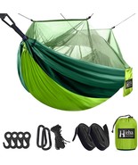 Hieha Camping Hammock with Mosquito Net, Portable Double/Single Travel H... - £38.94 GBP