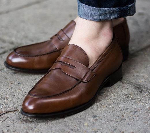 NEW Handmade cognac color super hot leather loafers, Tassel loafer for men