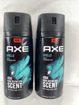 (2) AXE Apollo Sage Cedarwood￼ 48hr High Definition Deodorant Body Spray 4 oz - £5.61 GBP