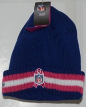 Reebok Team Apparel NFL Licensed New York Giants Breast Cancer Knit Cap image 2