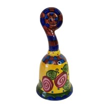 Vintage Ganz Bella Casa Decorative Floral Ringing Bell Yellow Green Multicolor - £11.83 GBP