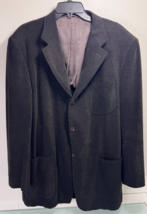 Canali Proposta Sport Coat Blazer Jacket 43L US 54L Eu Waffle Knit Wool ... - $79.17