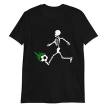 PersonalizedBee Soccer Skeleton T-Shirt Funny Halloween Graphic Costume Sarcasti - £15.44 GBP+