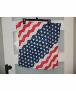 20&quot; Wavy American Flag Bandana Handkerchief Scarf 100% Cotton Made In Th... - $92.01 MXN
