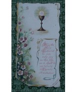 Vintage Christian Paper Card, Andenken an das Creste heilige Messopher, ... - $5.41 CAD