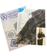 Lot of 2 Vintage Crochet Books- Granny Squares - Berroco Simple Pleasures - $10.44