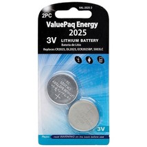 Dantona VAL-2025-2 ValuePaq Energy 2025 Lithium Coin Cell Batteries, 2 pk - £20.21 GBP