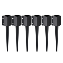 VEVOR Fence Post Anchor Ground Spike, 6 Pack 24 x 4 x 4 Inches Outer Dia... - $54.99
