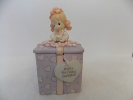 1999 Precious Moment Happy Birthday Cupcake Gift Box  - $15.00