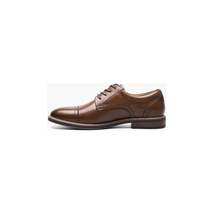 Nunn Bush Centro Flex Cap Toe Oxford Leather Shoes Dressy Cognac 84984-221 image 4