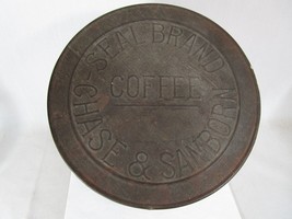 Antique Vintage Chase &amp; Sanborn Tin Coffee Can - £19.41 GBP