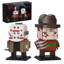 BuildMoc Horror Movie Figures Building Blocks Set Halloween Decoration M... - £29.54 GBP